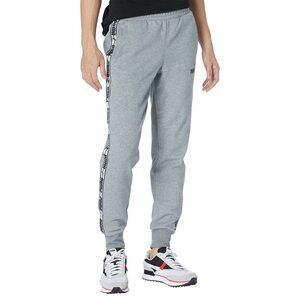 PUMA Taping Pants Fleece Medium Gray Heather/Puma Black 2XL